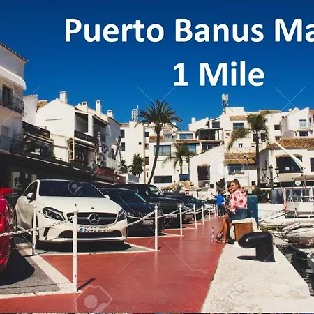 شقة Puerto Bbanus Beaches And Marina, Playground The Rich & Famous, Is Only 1km Walk Away